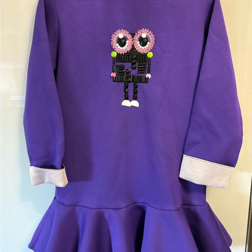 Fendi Purple Dress with Gray Accents